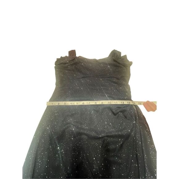 Alex Evenings Sleeveless Maxi Gown Grey/Silver Sz 4P - Picture 6 of 8